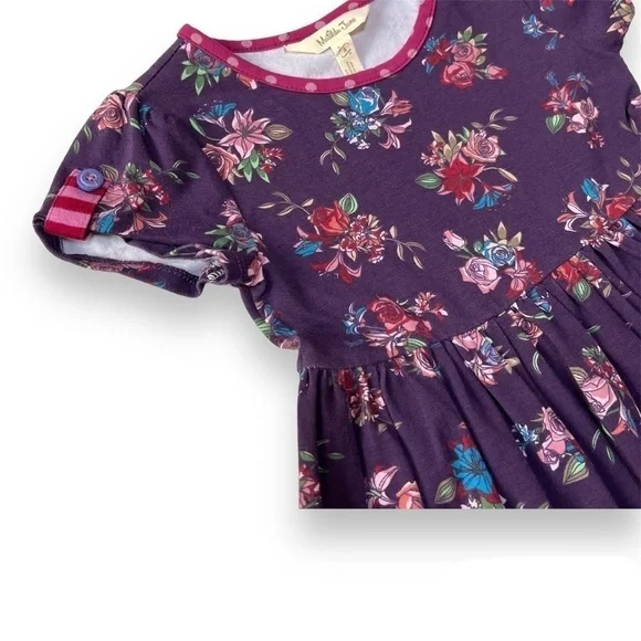 Matilda‎ Jane Girls Size 4 World Of Wonder Floral Lap Dress Choose Your Own Path - Picture 3 of 6